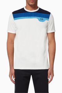 Towelling Detail Jersey T-Shirt
