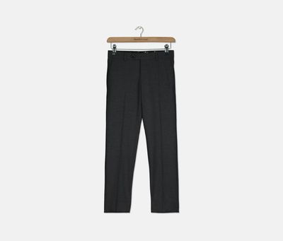 Big Boys Stretch Gray Dress Pants  Charcoal/Grey