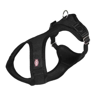 Trixie Comfort Soft Touring Black Harness For Dogs - Small