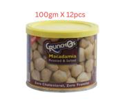 Crunchos Macadamia Salted 100g - Carton of 12 Packs