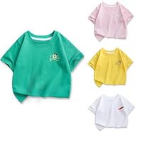 Kids Boys T shirt Tee Solid Color Animal Cartoon Short Sleeve Children Top Casual Adorable Daily Summer Short T black tiger head 3-10 Years Lightinthebox - thumbnail
