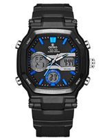 Astro Kids P3202 Movement Watch, Analog-Digital Display and Polyurethane Strap, Black - A23820-PPBB