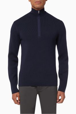 Taner Wool Zip Sweater