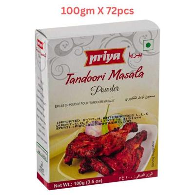 Priya Tandoori Masala Powder 100G (Pack of 72)