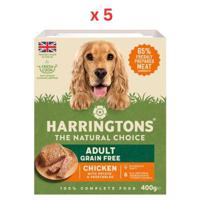 Harringtons Chicken Grain Adult Wet Dog Food 400g (Pack Of 5)