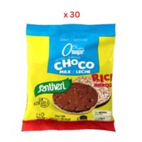 Santiveri Rice Cakes Coated with Milk Chocolate, 25GX30