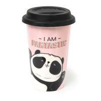 Legami Tu Vuo Fa L'Americano Porcelain Travel Mug 300 ml - Panda - thumbnail