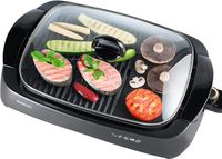 Kenwood Grill 1700W Contact Health Grill Large Family Sized, Ideal for Steak, HG230 Black