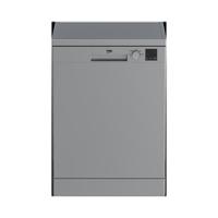 Beko DVN04X20S Dishwasher, 13 Place Settings, 4 Programs, Silver