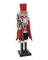 Homesmiths Christmas Nutcracker 60cm Red Striped