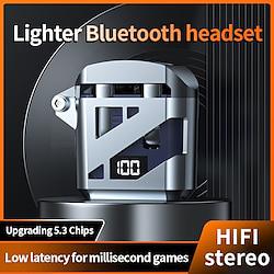 GT02 Semi-in-ear Mecha Wind Wireless Dual Bluetooth 5.3 Low latency noise cancelling gaming headset Lightinthebox