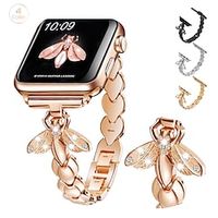 1PC Smart Watch Band Compatible with Apple iWatch Apple Watch Ultra 49mm Series 87654321  SE Metal Band for iWatch Smartwatch Strap Wristband Alloy Adjustable Breathable Quick Release Lightinthebox - thumbnail