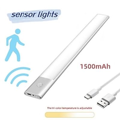 Ultra-thin Motion Sensor Under Cabinet Lights Wireless LED Light USB Rechargeable Kitchen Wardrobe Bedroom Cabinet Lighting miniinthebox
