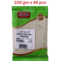 Natures Choice White Pepper Powder, 100 gm Pack Of 48 (UAE Delivery Only)