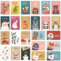 24 Pack Christmas Cards, Christmas Cards with Envelope Set, Folding Cards, Christmas Greeting Cards, Postcard, Christmas Postcard, Greeting Cards, Christmas Xmas Gift miniinthebox - thumbnail