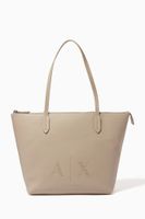 Tote Bag with A|X Stud in Faux Leather - thumbnail