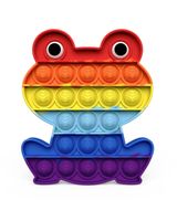Pop The Bubble Fidget Toy Frog Rainbow - thumbnail