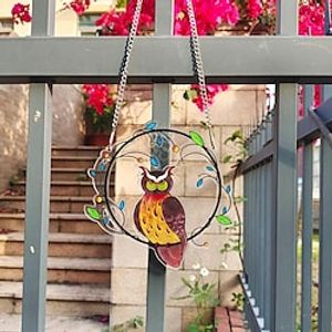 Owl Window Decoration Crafts Acrylic Plane Pendant Decoration Pendant miniinthebox