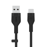 Belkin BOOSTCHARGE Flex USB-A to USB-C Silicone Cable 3M Black-11459148