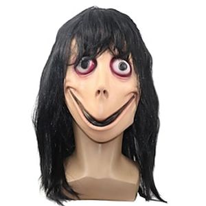 Momo Challenge Hoax MOMO Mask Halloween Props Adults' Men's Women's Funny Scary Costume Halloween Carnival Easy Halloween Costumes Lightinthebox