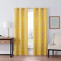2 Panels Yellow Geometric Room Curtain Drapes 100% Blackout Curtain For Living Room Bedroom Kitchen Window Treatments Thermal Insulated Room Darkening Lightinthebox - thumbnail