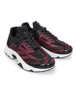 Sonic 'Moire Tiger' Sneakers - Burgundy / Black - thumbnail
