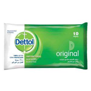 Dettol AntiI Bacterial Original Wipes 10S