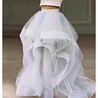 Beach Ball Gown Wedding Dresses Sweep  Brush Train Wedding Dresses in Color Separates Separates Tulle Bridal Skirts With Ruched 2023 Bridal Gowns Lightinthebox - thumbnail