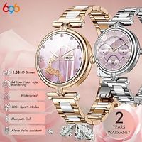 696 AK62 Smart Watch 1.09 inch Smart Band Fitness Bracelet Bluetooth Pedometer Call Reminder Sleep Tracker Compatible with Android iOS Women Hands-Free Calls Message Reminder IP 67 41mm Watch Case Lightinthebox