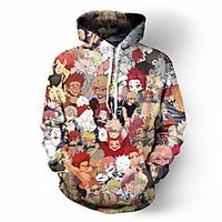 men 3d my hero academia printed pullover hoodie sweatshirt 3xl miniinthebox - thumbnail