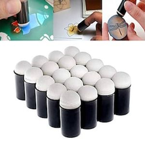 6pc Fingers Painting Drawing Sponge Craft Tool Painting Craft Set Finger Chalk Ink Sponge Finger Daubers Stamping Art Tool miniinthebox