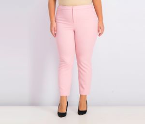 Womens Cropped Straight-Leg Pants  Luscious Pink