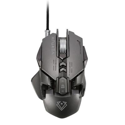 Vertux Indium Gaming Optimized Precision Wired Mouse Up to 3200 DPI Grey