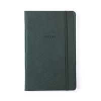 Hilalful Umrah Recycled Leather Planner & Journal - Dark Forest Green (13.5 x 21 x 1cm)