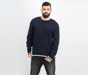 International Concepts Mens Stripe Sweater  Basic Navy