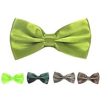 Men's Bow Tie Party  Work Solid Colored Formal Party Evening Lightinthebox - thumbnail