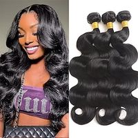 12A Body Wave Bundles Human Hair 18 20 22 Inch Human Hair Bundles 100% Unprocessed Brazilian Raw Virgin Hair 3 Bundles Deals Body Wave Weave Bundles Human Hair Natural Color Lightinthebox - thumbnail