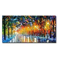 Oil Painting Handmade Hand Painted Wall Art Nordic Modern Abstract Walking Down The Street Home Decoration Decor Stretched Frame Ready to Hang miniinthebox Oil Painting Handmade Hand Painted Wall Art Nordic Modern Abstract Walking Down The Street Home Decoration Decor Stretched Frame Ready to Hang miniinthebox