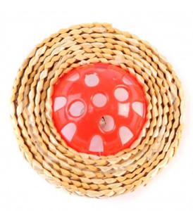 Freedog Red Ball With Bell and String Interactive Cat Toy