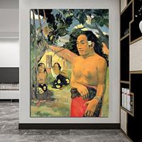 Paul Gauguin oil painting Handmade Hand Painted Oil Painting Wall Famous Abstract Paul Gauguin Vintage Nude Portrait Painting Home Decoration Decor Rolled Canvas No Frame Unstretched Lightinthebox