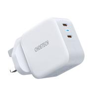 choetech Pd 40w Dual Usb-c Charger-(White)-(Pd6009-uk-wh)