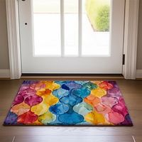 Rainbow Painting Doormat Non-Slip Oil Proof Rug Indoor Outdoor Mat Bedroom Decor Bathroom Mat Entrance Rug Door Mat Lightinthebox