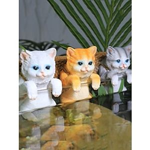 Random  1 flowerpot fish tank cute cat creative backpack small decorations fish tank ornaments decorative aquarium products Lightinthebox