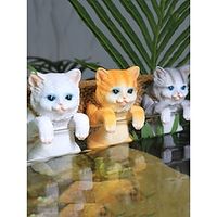 Random  1 flowerpot fish tank cute cat creative backpack small decorations fish tank ornaments decorative aquarium products Lightinthebox - thumbnail