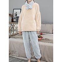Women's Robes Nightwear Solid Colored Blue  Red M L XL Lightinthebox - thumbnail