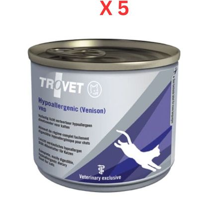 Trovet Hypoallergenic (Venison) Cat Wet Food 200G (Pack of 5) Trovet Hypoallergenic (Venison) Cat Wet Food 200G (Pack of 5)