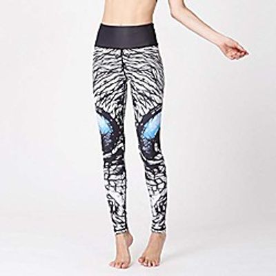 high waist yoga pants quick dry fitness yoga pants high waist slim training leggings gym sports tights running jogging tummy control print trousers-c_xl Lightinthebox