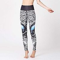 high waist yoga pants quick dry fitness yoga pants high waist slim training leggings gym sports tights running jogging tummy control print trousers-c_xl Lightinthebox - thumbnail