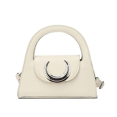 Women's Handbag PU Leather Daily Zipper Large Capacity Solid Color Black White Purple Lightinthebox