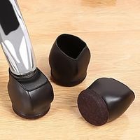 5pcs Office Chair Caster Wheel Cups, Furniture Felt Caster Leg Cases Covers, Anti Slip Stoppers, Hard Wood Floor Carpet Tile Protector Pad Mat For Bed, Desk, Sofa, Computer Gaming Chairs miniinthebox - thumbnail